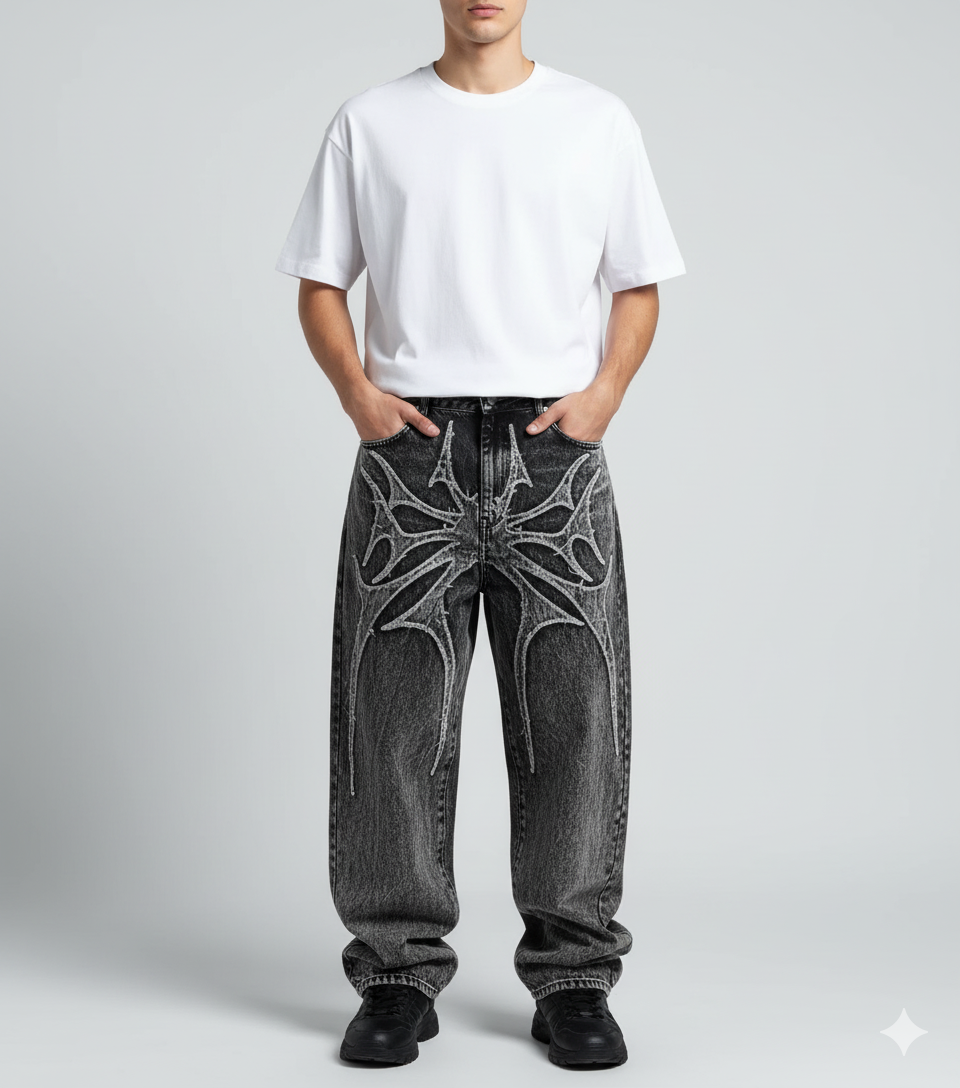 baggy jean outfit vetement